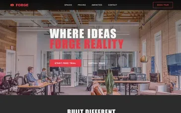 Forge Reality: Yammbo Web template preview