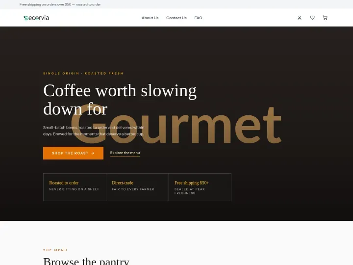 Gourmet theme: Food & café storefront design